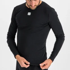 Maglia intima maniche lunghe Sportful Merino Tee - Nero
