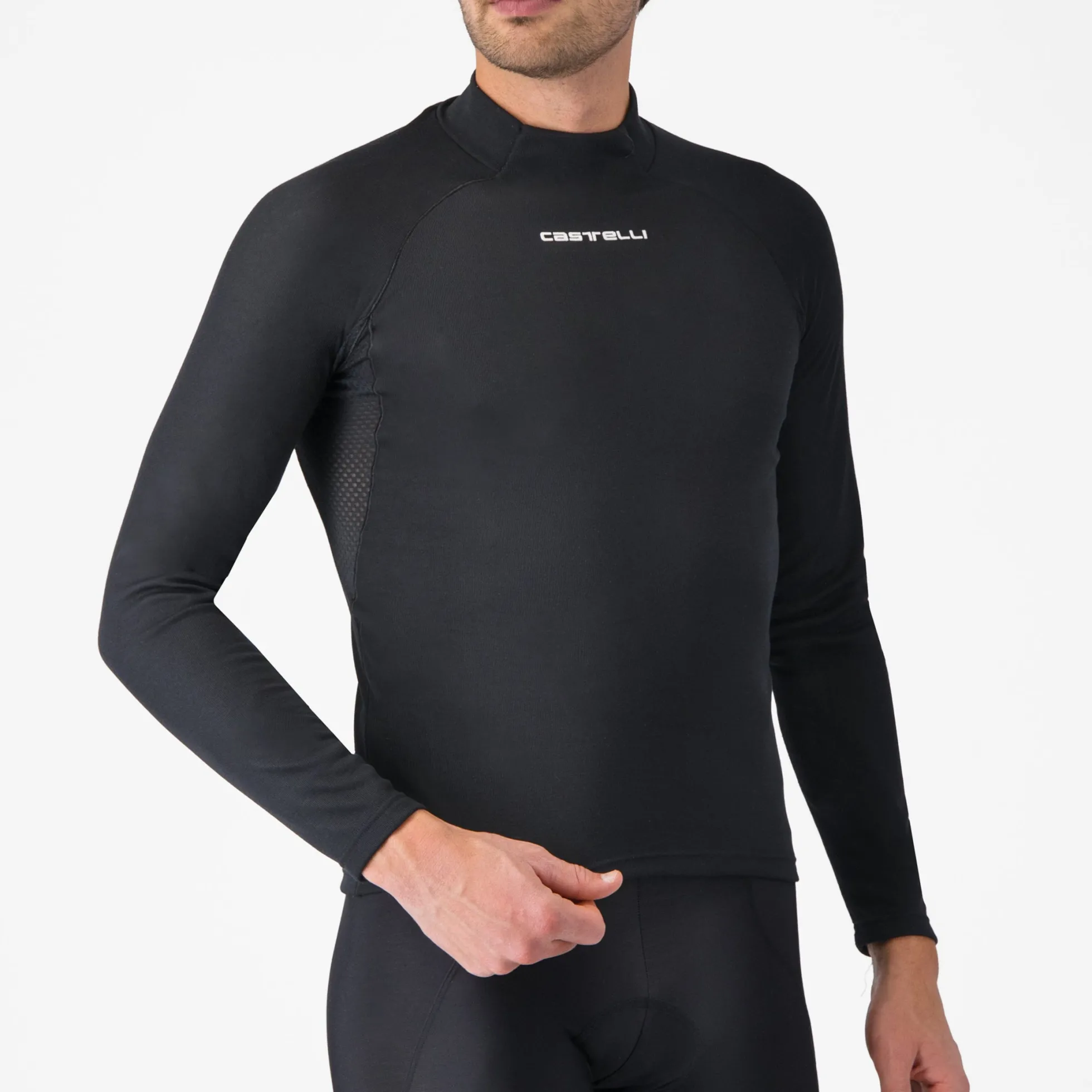 Maglia intima maniche lunghe Castelli Flanders 2 - Nero