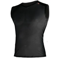 Maglia intima senza maniche Biotex Microrete Velo - Nero