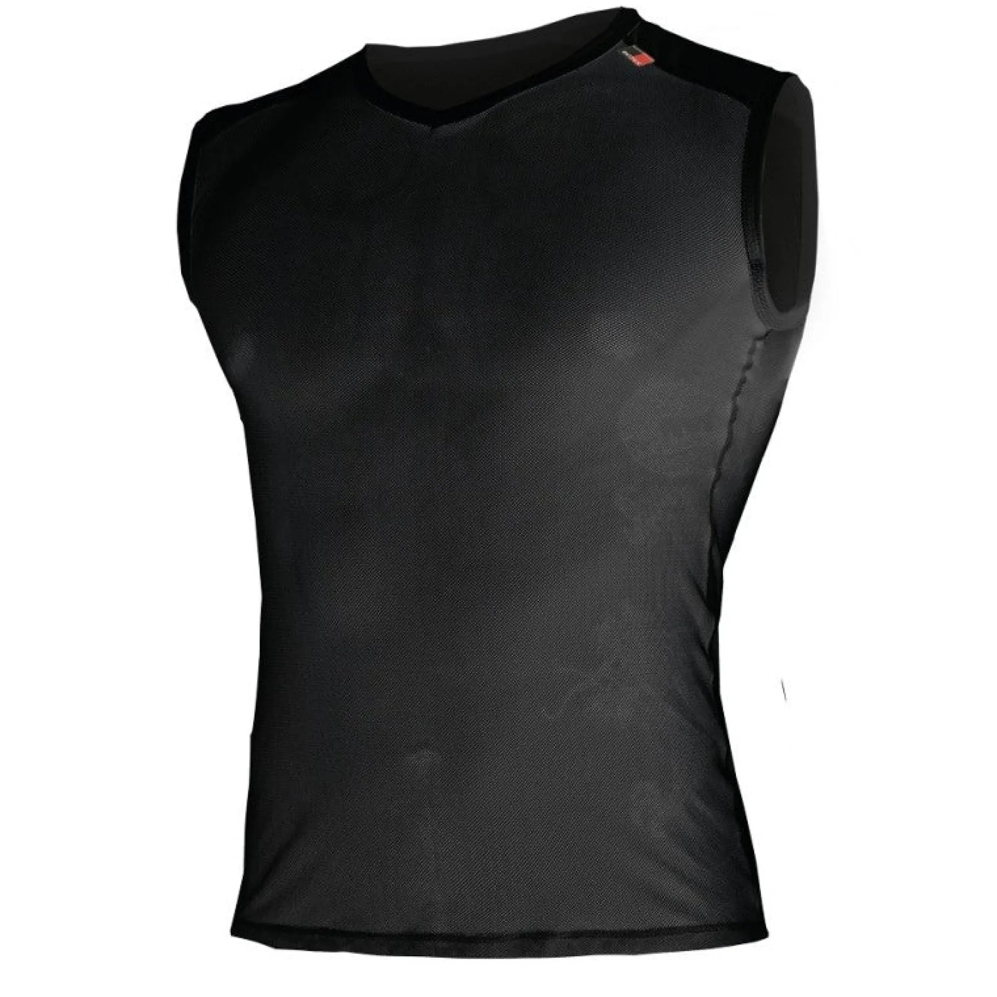 Maglia intima senza maniche Biotex Microrete Velo - Nero