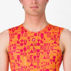 Maglia intima senza maniche Castelli Espresso R-A/D - Arancio chiaro