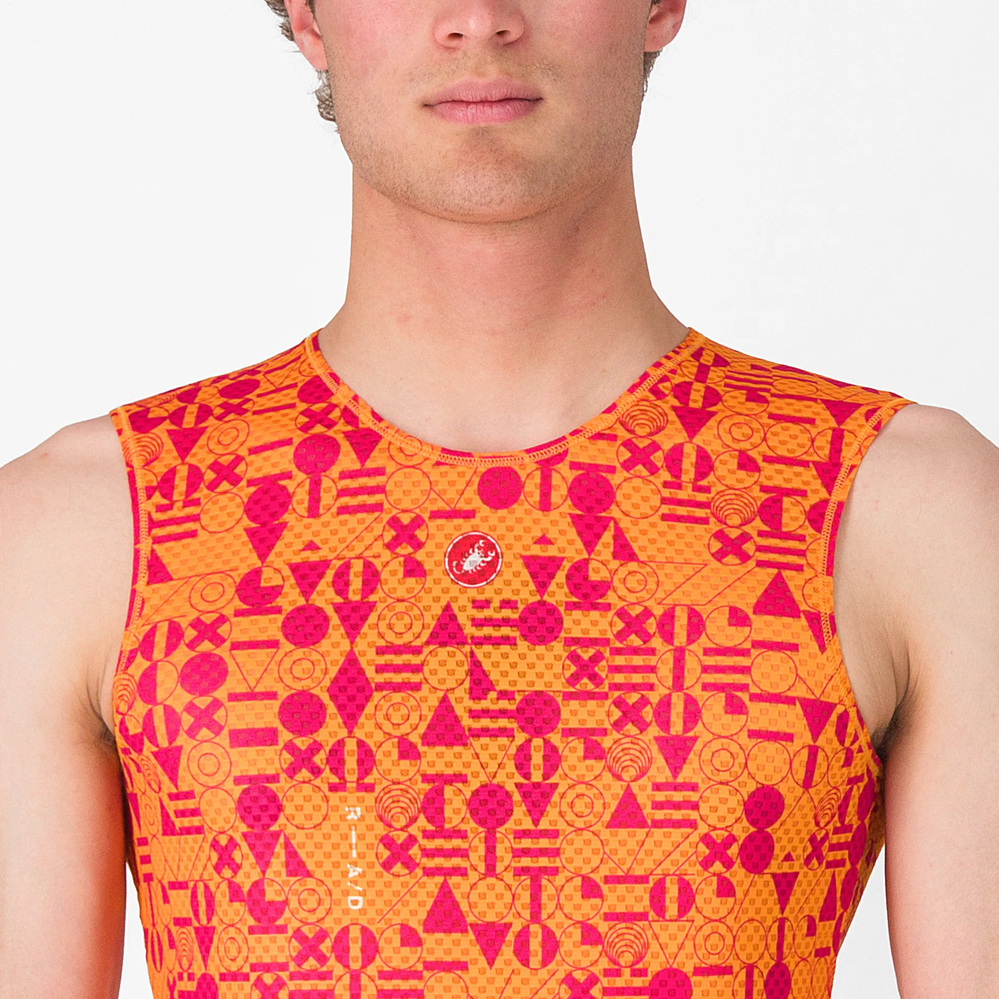 Maglia intima senza maniche Castelli Espresso R-A/D - Arancio chiaro