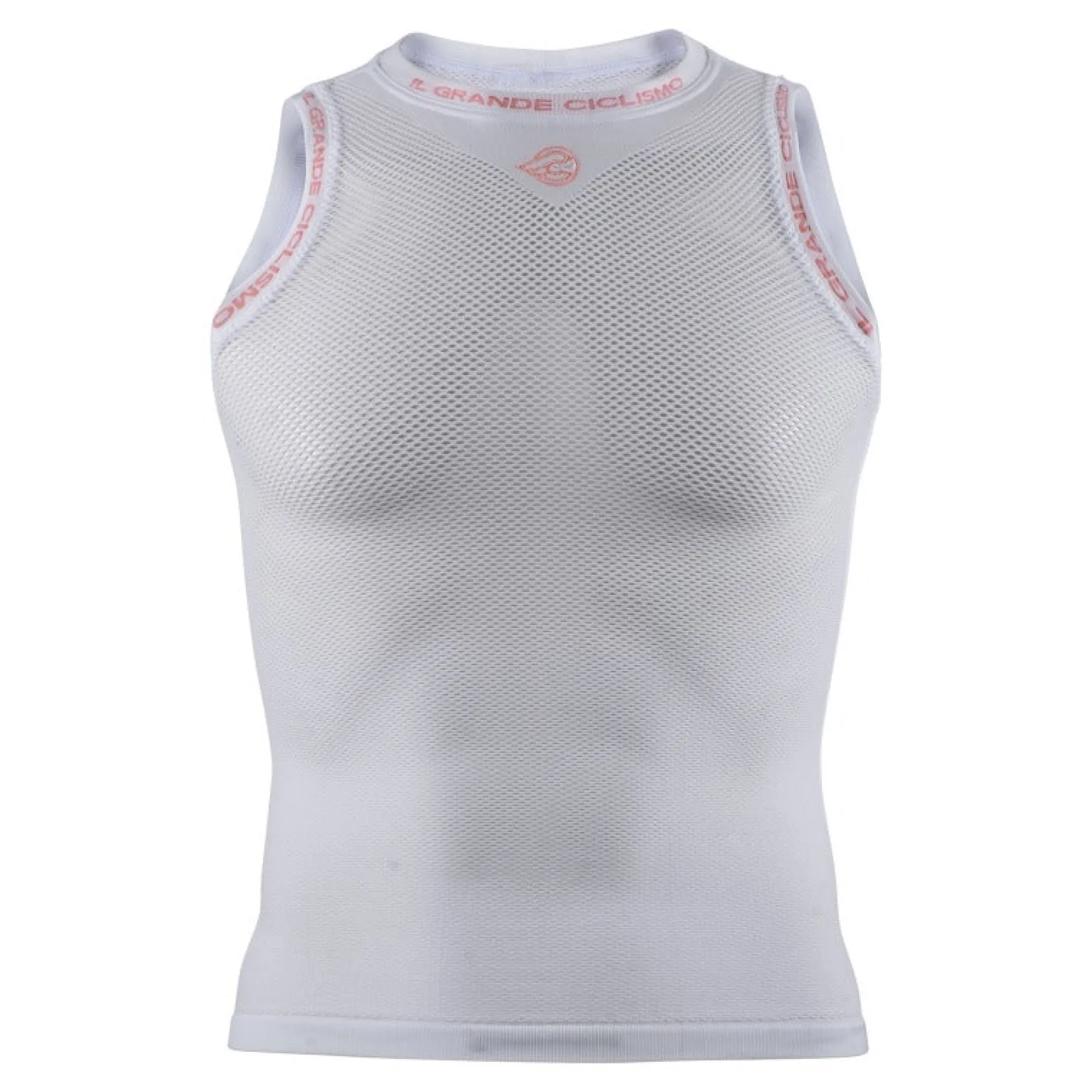 Maglia intima senza maniche Cinelli Tempo - Bianco rosa