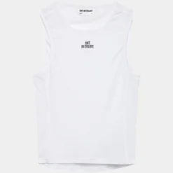 Maglia intima senza maniche Cafe du Cycliste Liliane - Bianco
