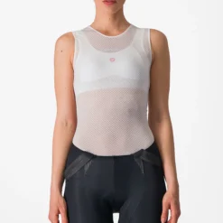 Maglia intima senza maniche donna Castelli Pro Mesh 4 - Bianco