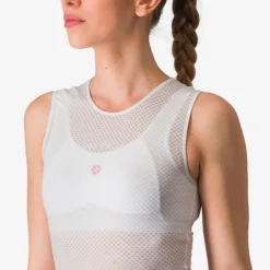 Maglia intima senza maniche donna Castelli Pro Mesh 4 - Bianco