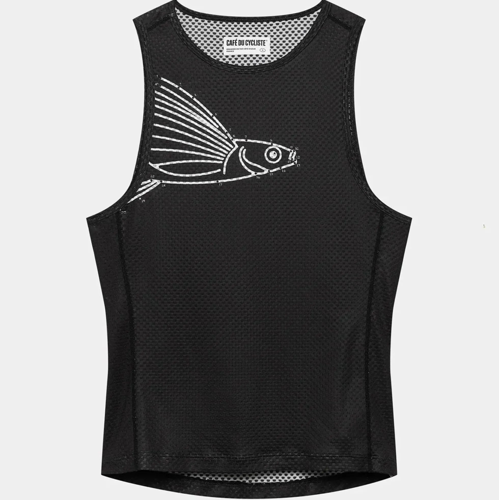 Maglia intima senza maniche donna Cafe du Cycliste Liliane - Nero