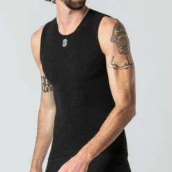 Maglia intima senza maniche Silverskin Stay Fresh - Nero