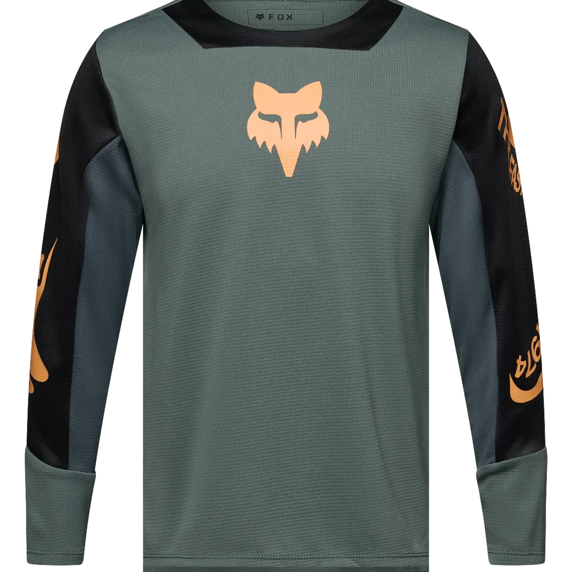 Maglia manica lunga bambino Fox Defend Creation - Verde