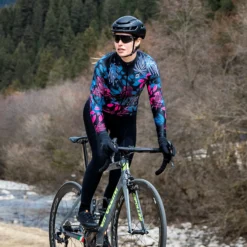 Maglia maniche lunghe donna Ale PRR Green Garden - Nero