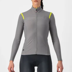 Maglia maniche lunghe donna Castelli Tutto Nano RoS - Grigio chiaro
