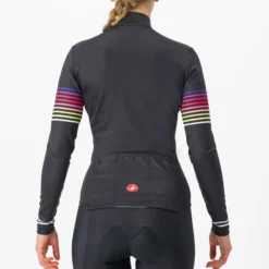 Maglia maniche lunghe donna Castelli Ottanta - Nero