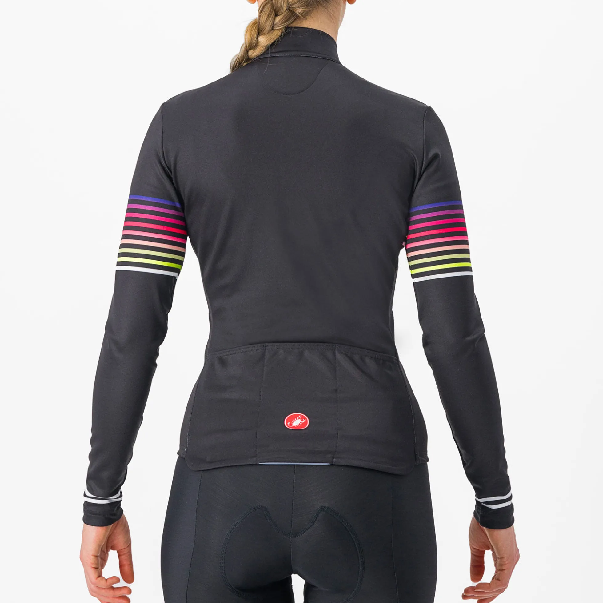 Maglia maniche lunghe donna Castelli Ottanta - Nero