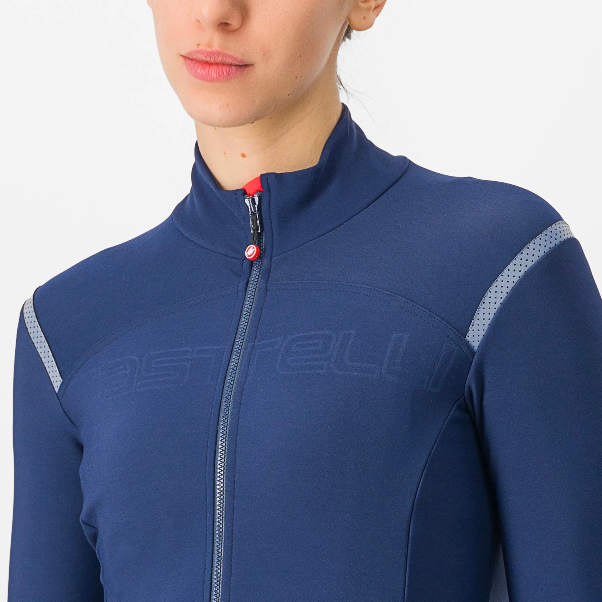 Maglia maniche lunghe donna Castelli Tutto Nano RoS - Blu scuro