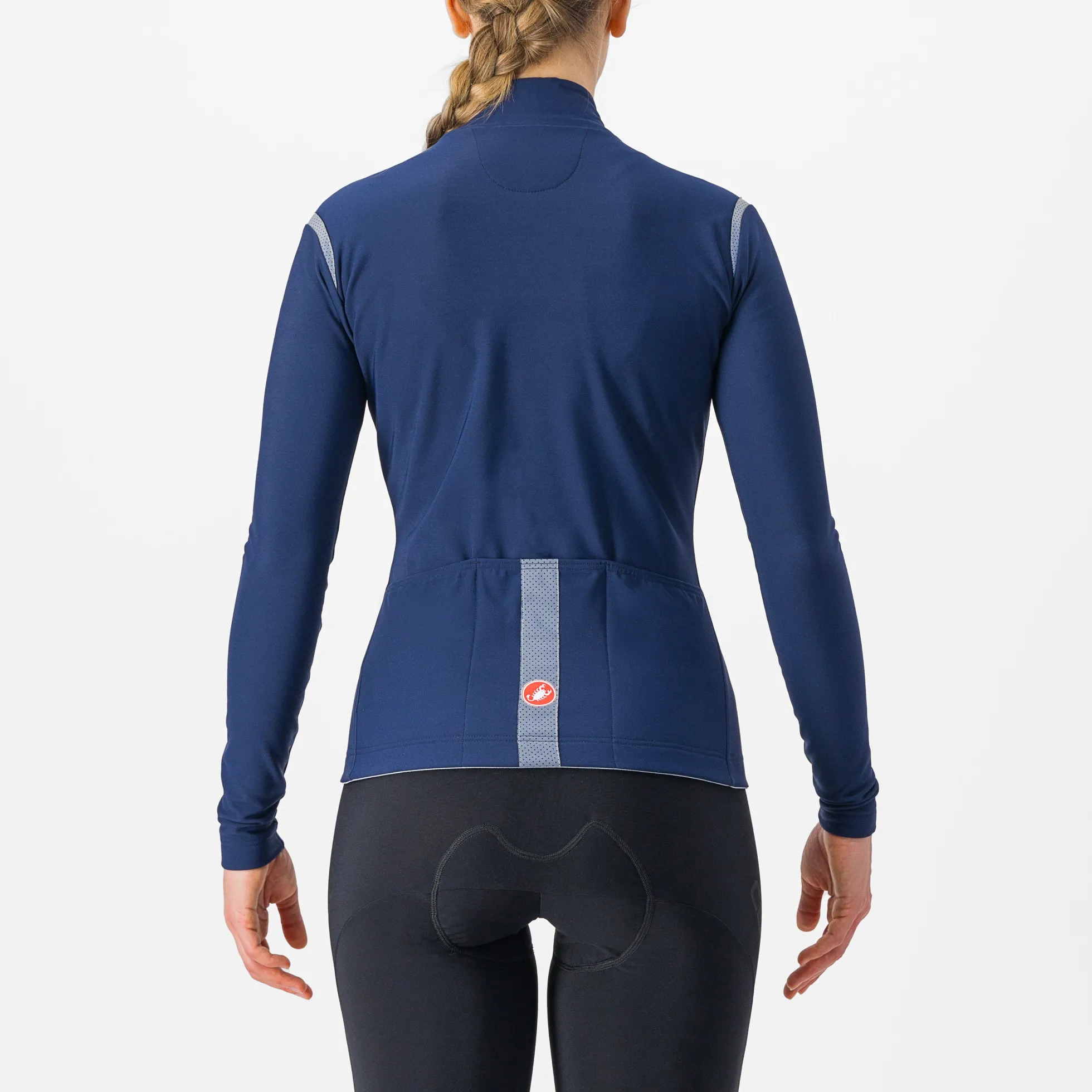 Maglia maniche lunghe donna Castelli Tutto Nano RoS - Blu scuro