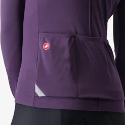 Maglia maniche lunghe donna Castelli Anima 4 - Viola scuro