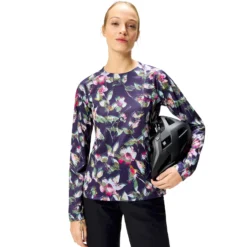 Maglia maniche lunghe donna Endura LTD PRINTED - Viola
