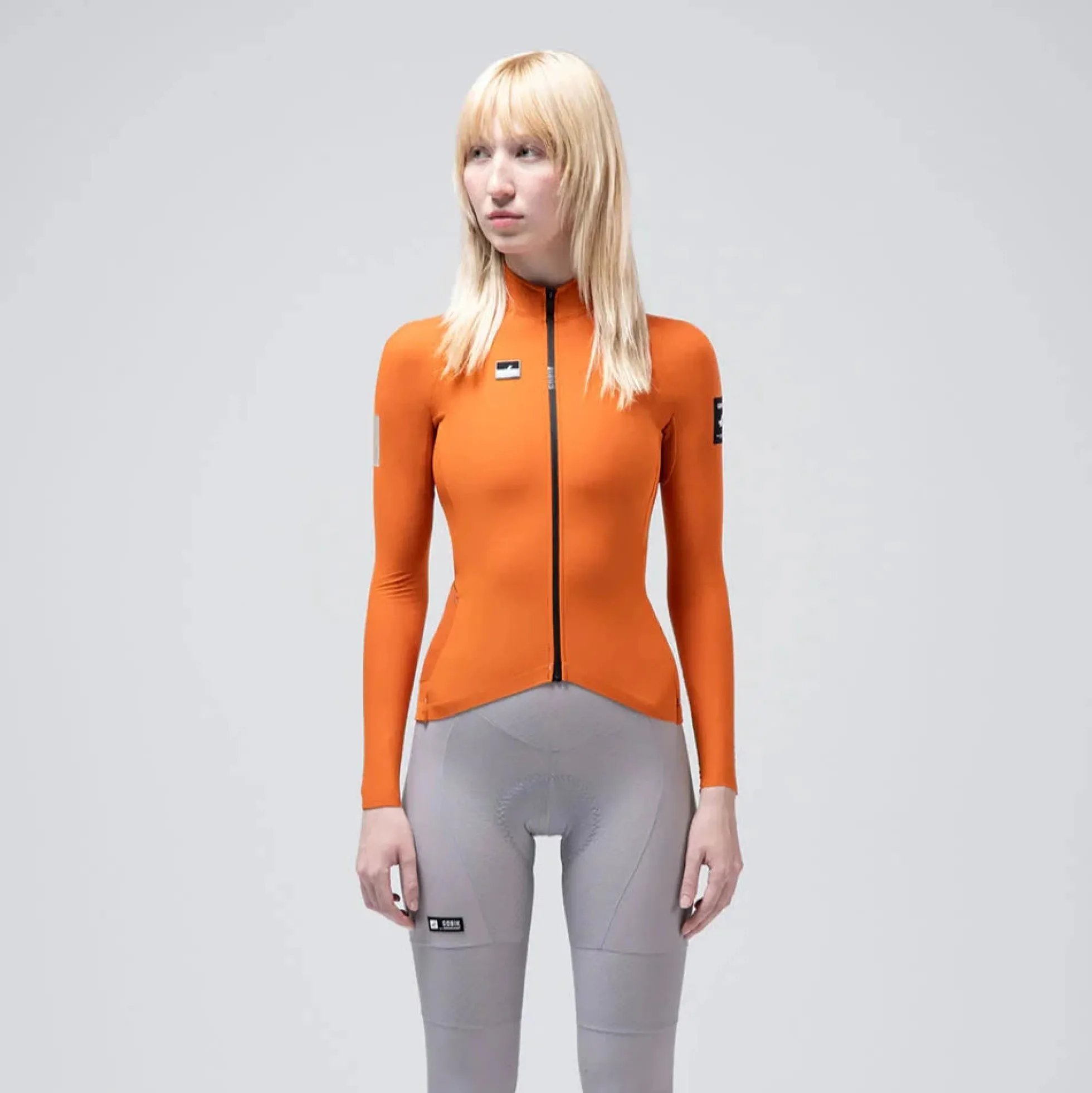 Maglia maniche lunghe donna Gobik Pacer Solid 2.0 Thai - Arancio