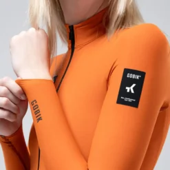 Maglia maniche lunghe donna Gobik Pacer Solid 2.0 Thai - Arancio