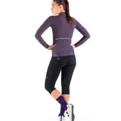 Maglia maniche lunghe donna Nalini New Wrap LS - Viola