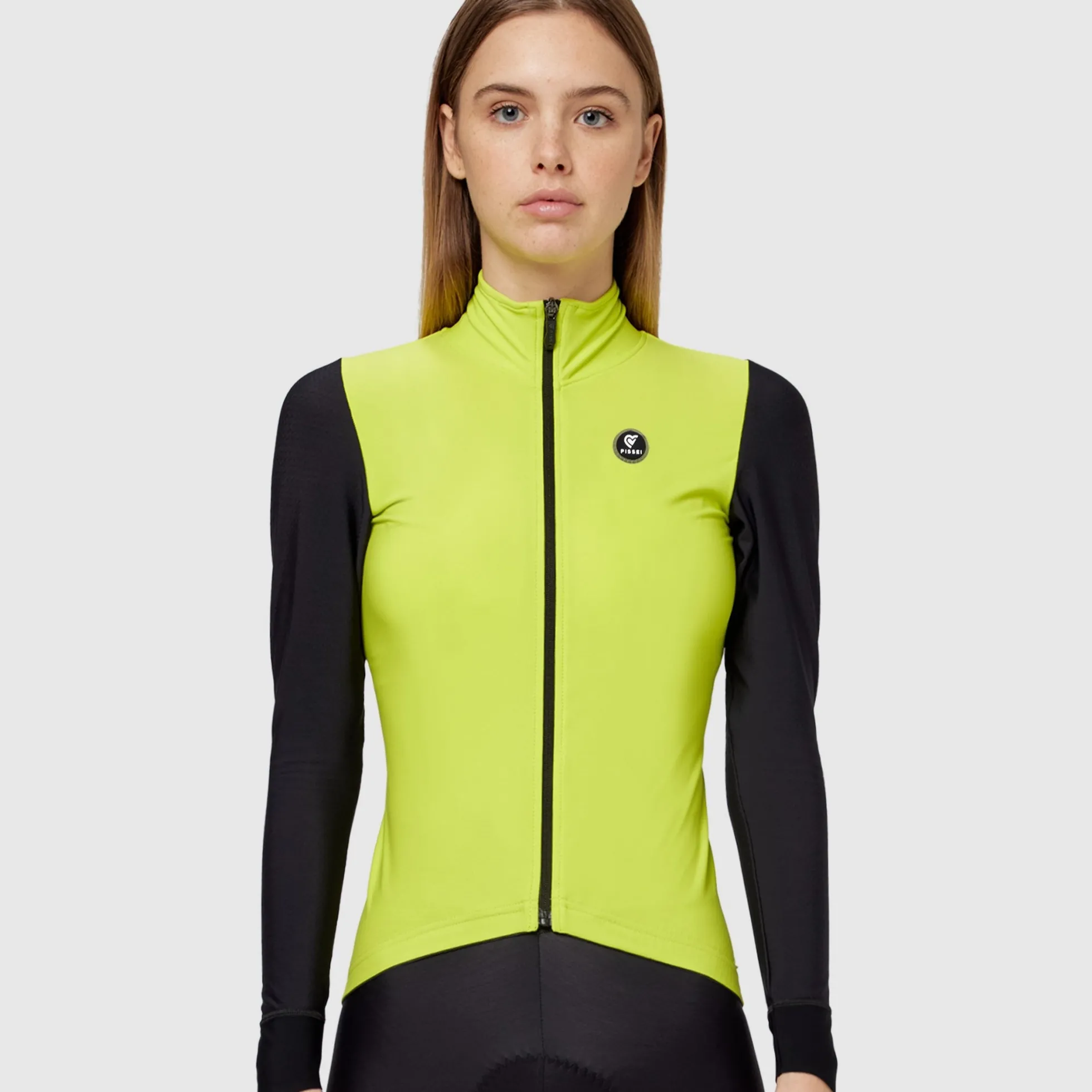 Maglia maniche lunghe donna Pissei Monviso - Lime nero