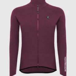 Maglia maniche lunghe donna Pissei Primapelle - Bordeaux melange