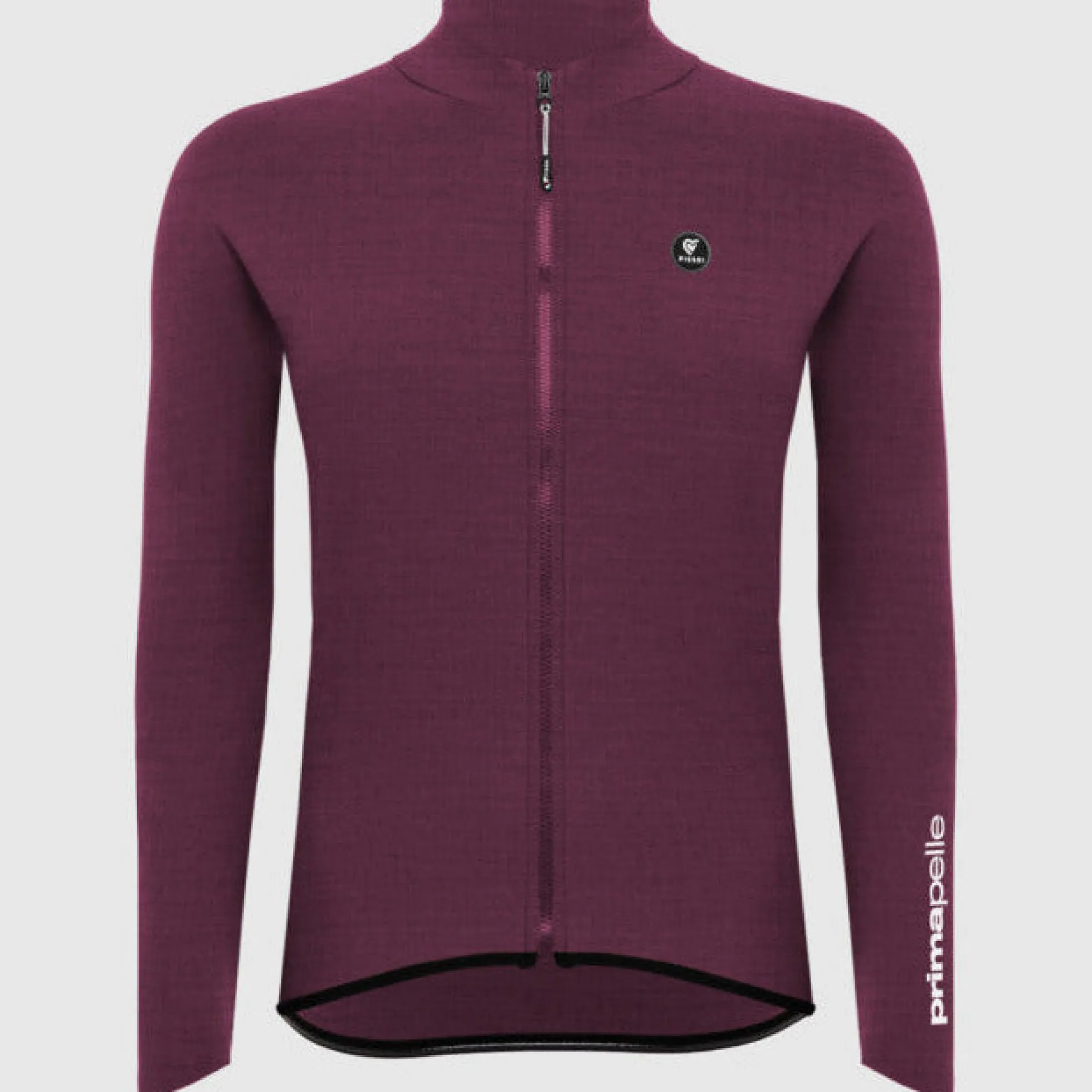 Maglia maniche lunghe donna Pissei Primapelle - Bordeaux melange