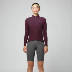 Maglia maniche lunghe donna Pissei Primapelle - Bordeaux melange