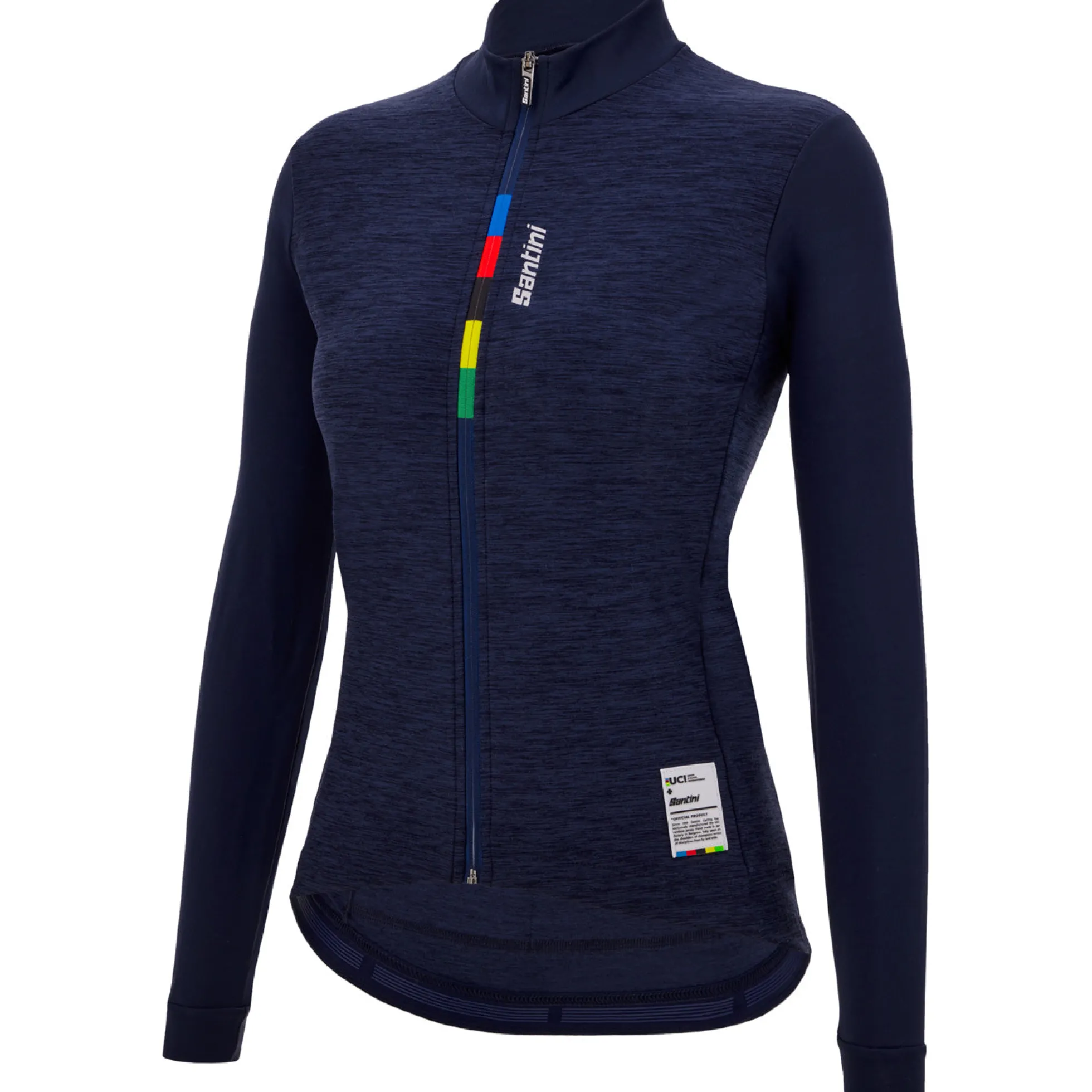 Maglia maniche lunghe donna Santini UCI Official Pure - Blu