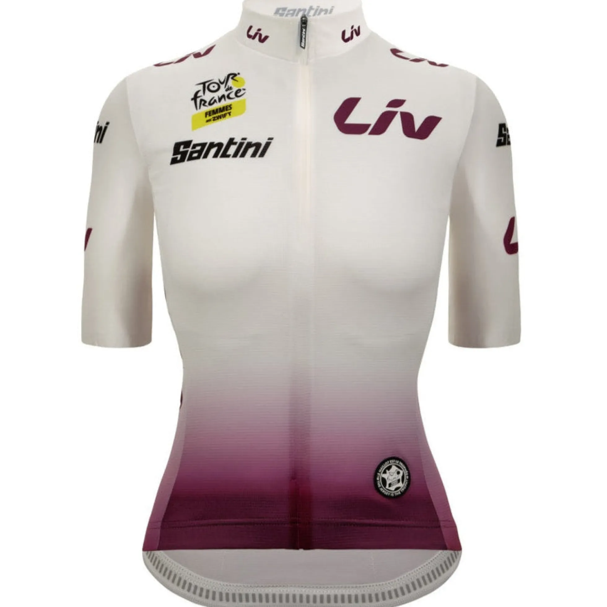 Maglia Santini Bianca donna Tour de France 2026 Fan Line