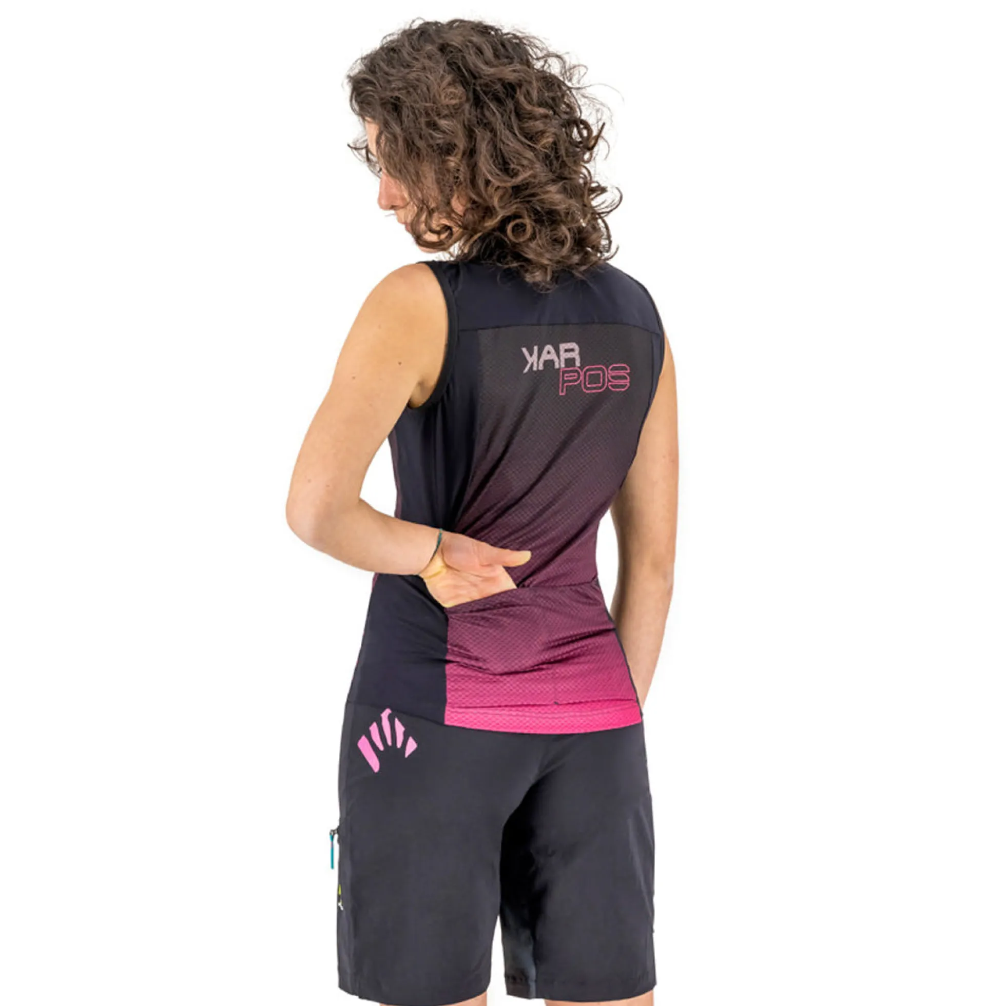Maglia senza maniche Donna Karpos Verve Evo - Nero rosa