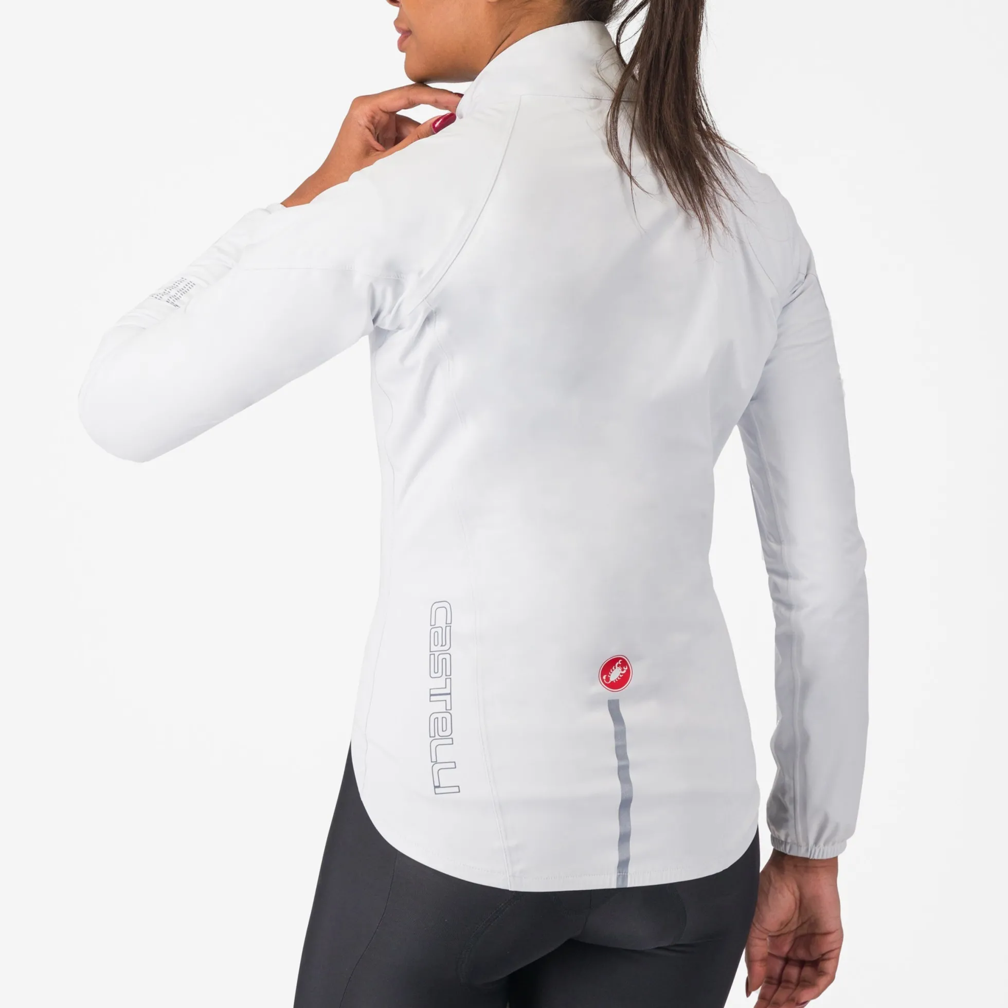 Mantellina donna Castelli Emergency 3 Rain - Bianco