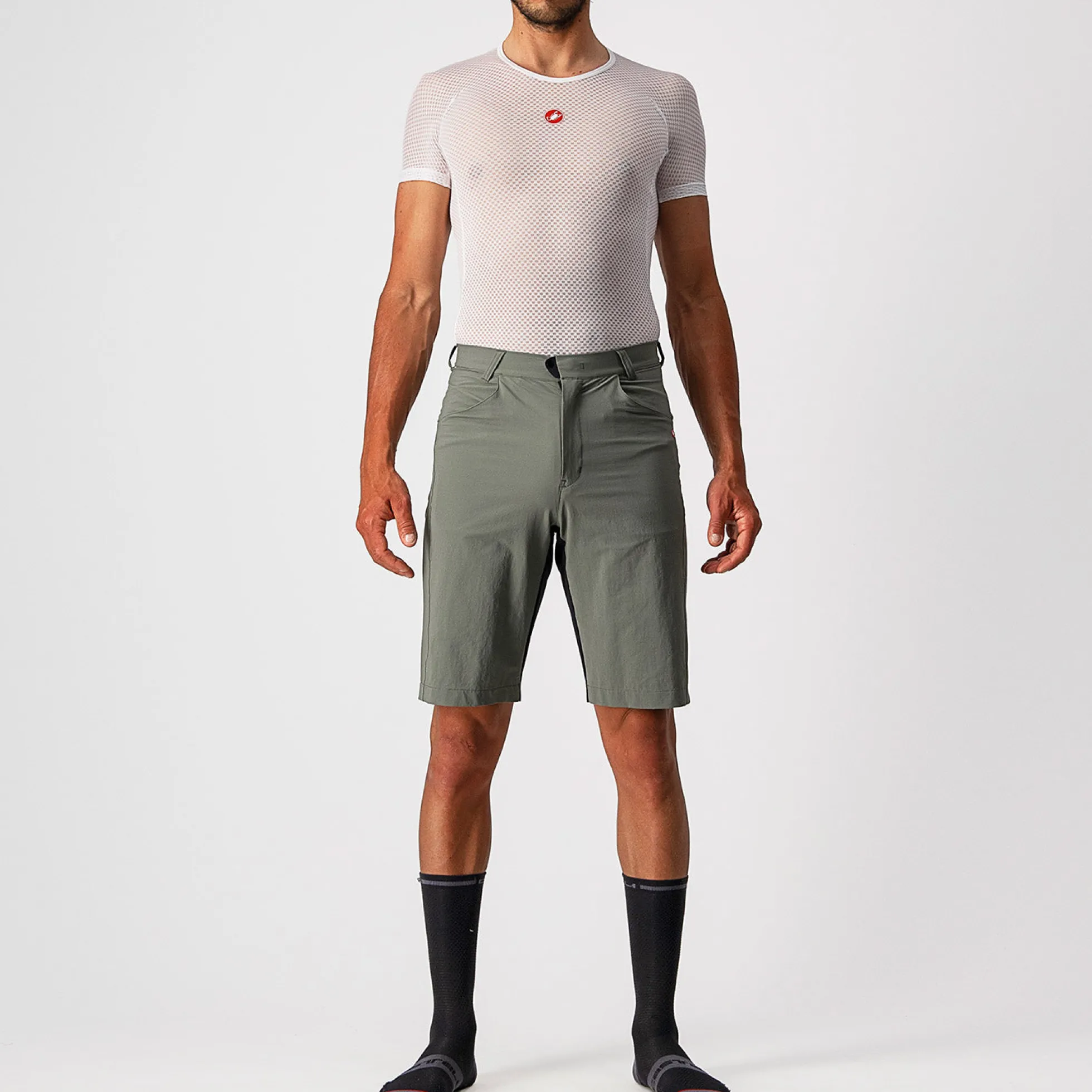Pantaloncini Castelli Unlimited - Grigio