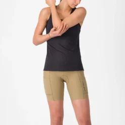 Pantaloncini donna Castelli Comfort Travel - Verde
