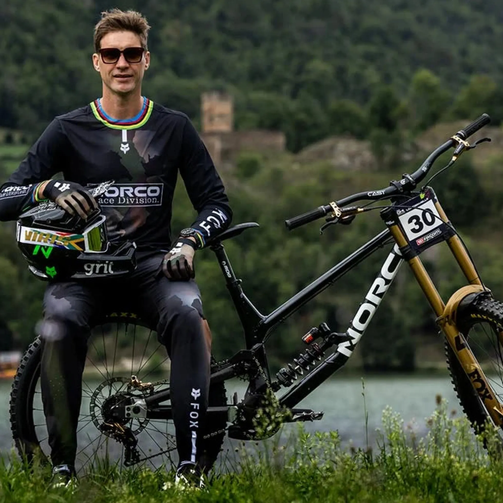 Pantaloni Fox Flexair Greg Minnaar - Verde