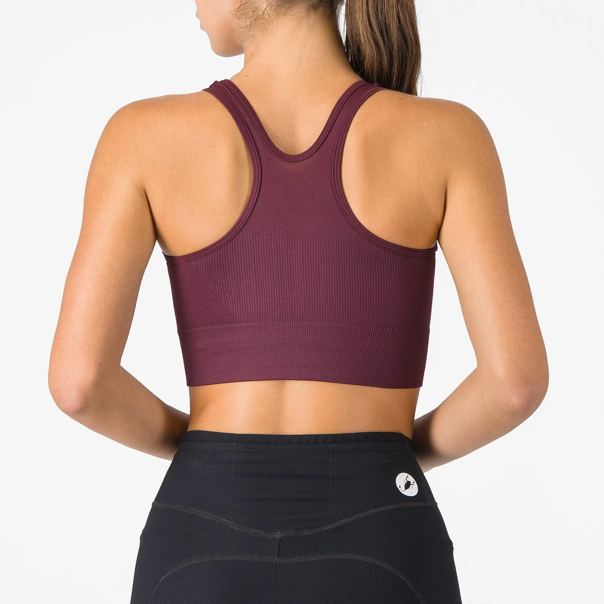 Reggiseno Castelli Comfort Travel Crop Top - Bordeaux
