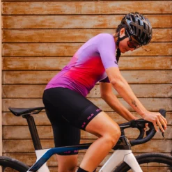 Salopette donna Ale PR-E Strada 2.0 2025 - Nero fucsia
