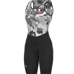 Salopette donna Ale R-EV1 Velocity Integrato - Nero grigio