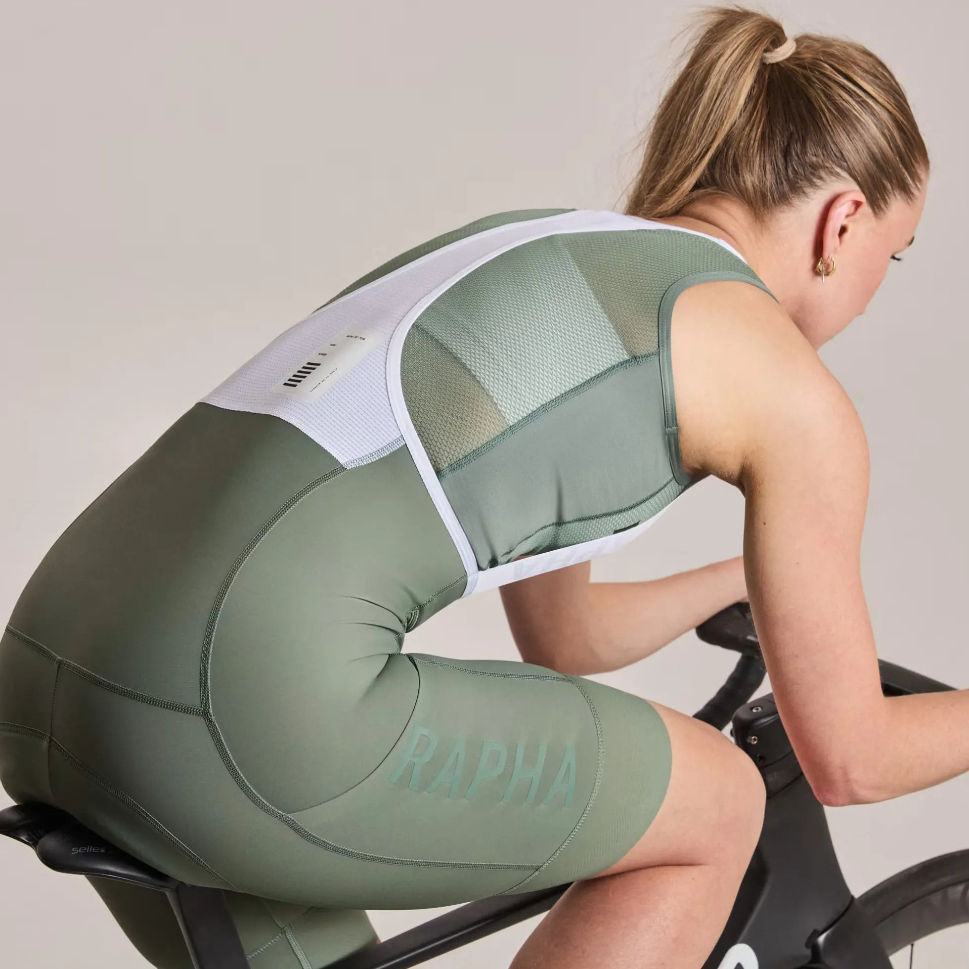 Salopette donna Rapha Pro Team Cargo - Verde