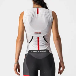 Top Castelli donna Free 2 Tri Singlet - Bianco