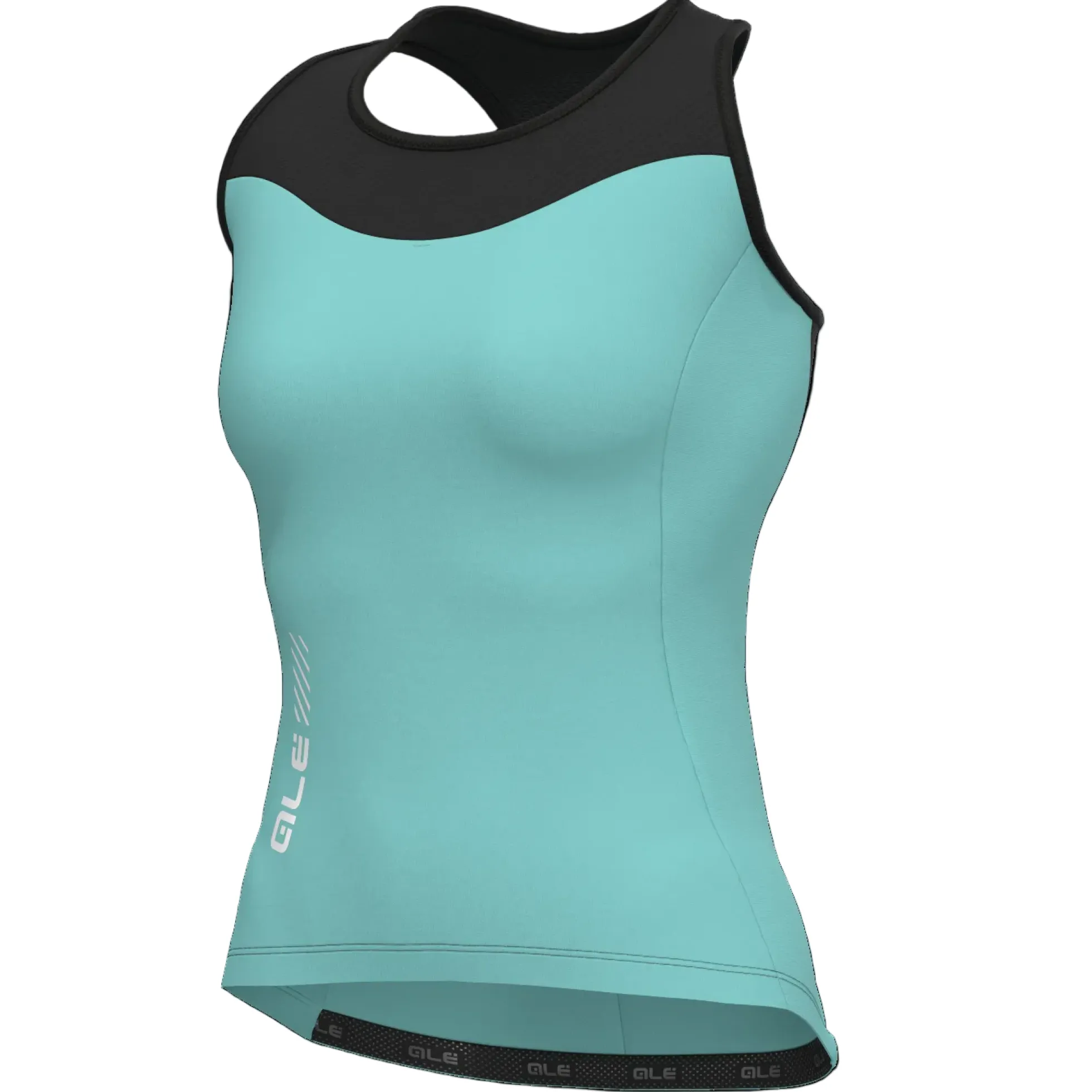 Top donna Ale Pragma Color Block - Verde acqua