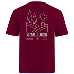 T-Shirt Strade Bianche Colline - Bordeaux