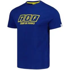 T-Shirt Tour de France Slogan - Blu
