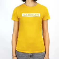 T-Shirt donna All4cycling - Giallo