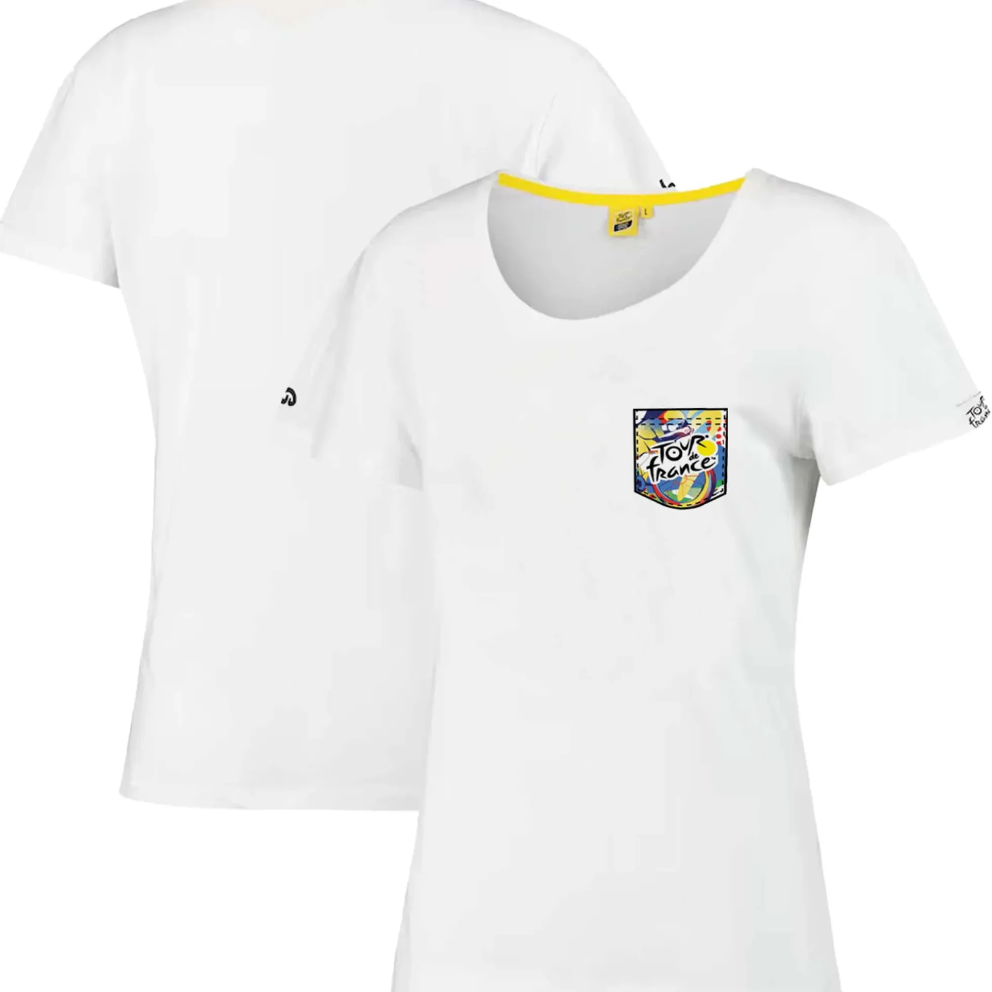 T-Shirt donna Tour de France Coeur - Bianco